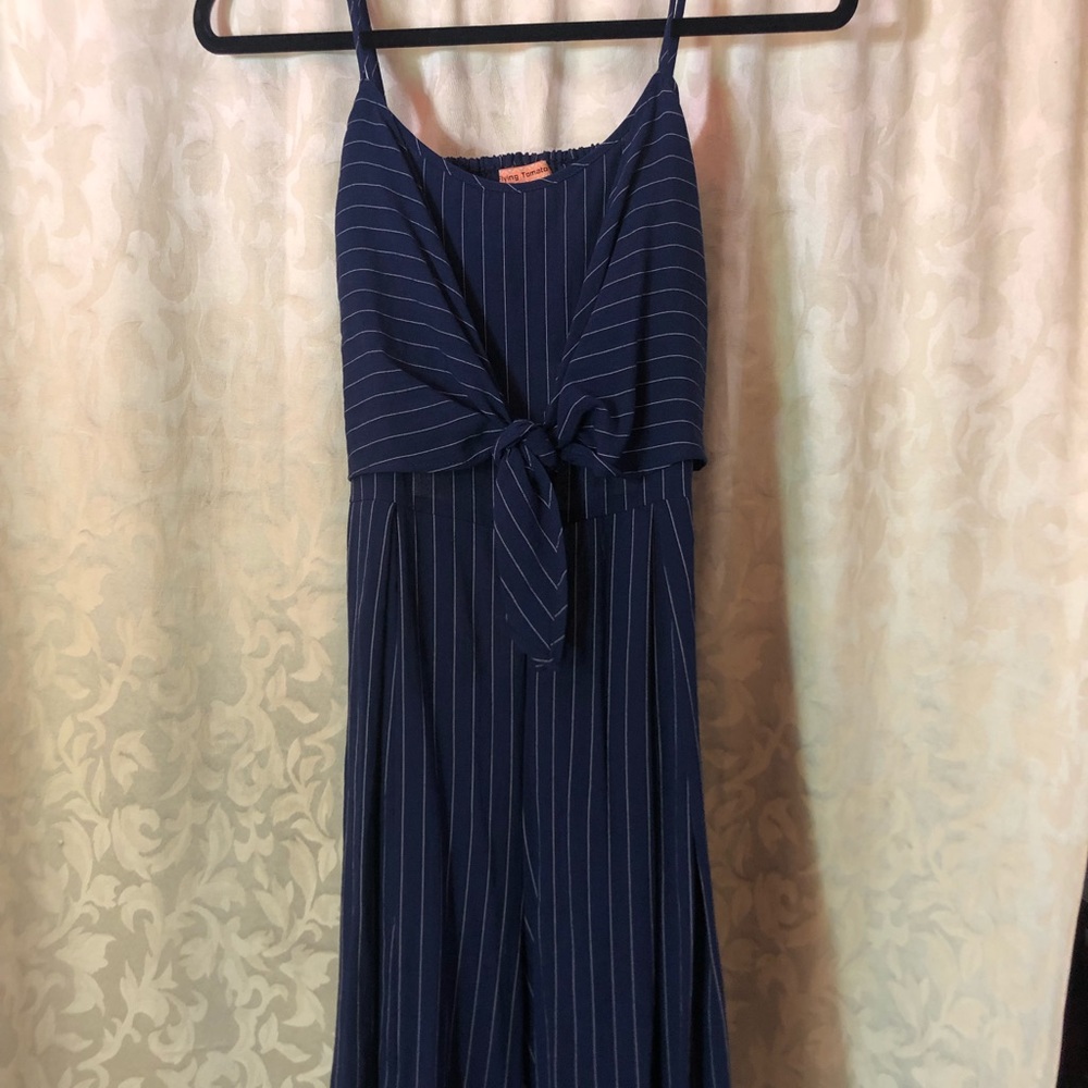 Striped jumpsuit